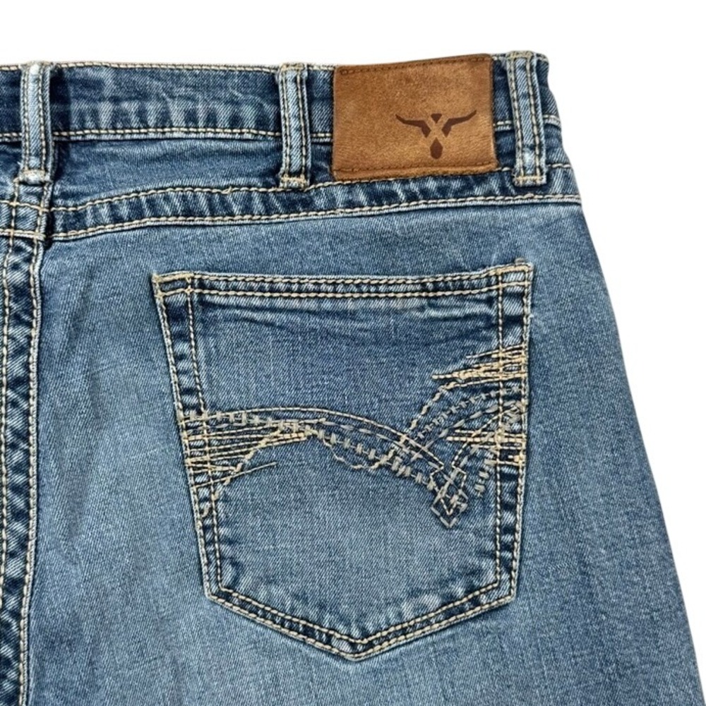 Wrangler 20X No 42 Vintage Bootcut Jeans Medium Wash Blue Denim Mens 34x30